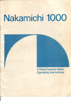 Nakamichi 1000-ZXL-Owners-Manual